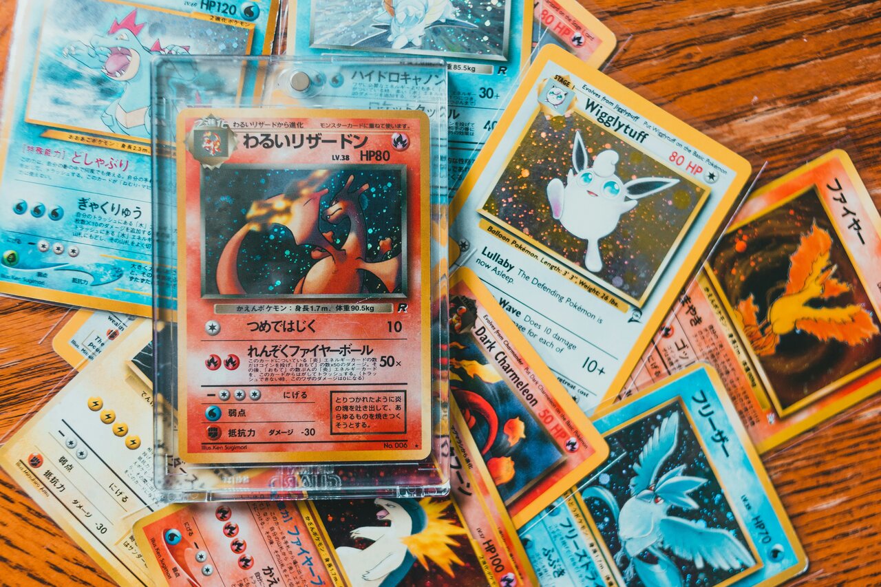 Background of Pokémon cards layout